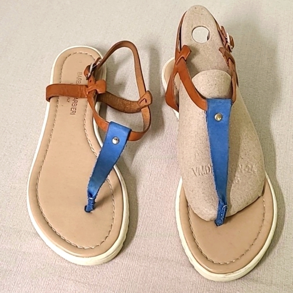 Barbara Barbieri Leather Sandals Made in Italy Size 8
